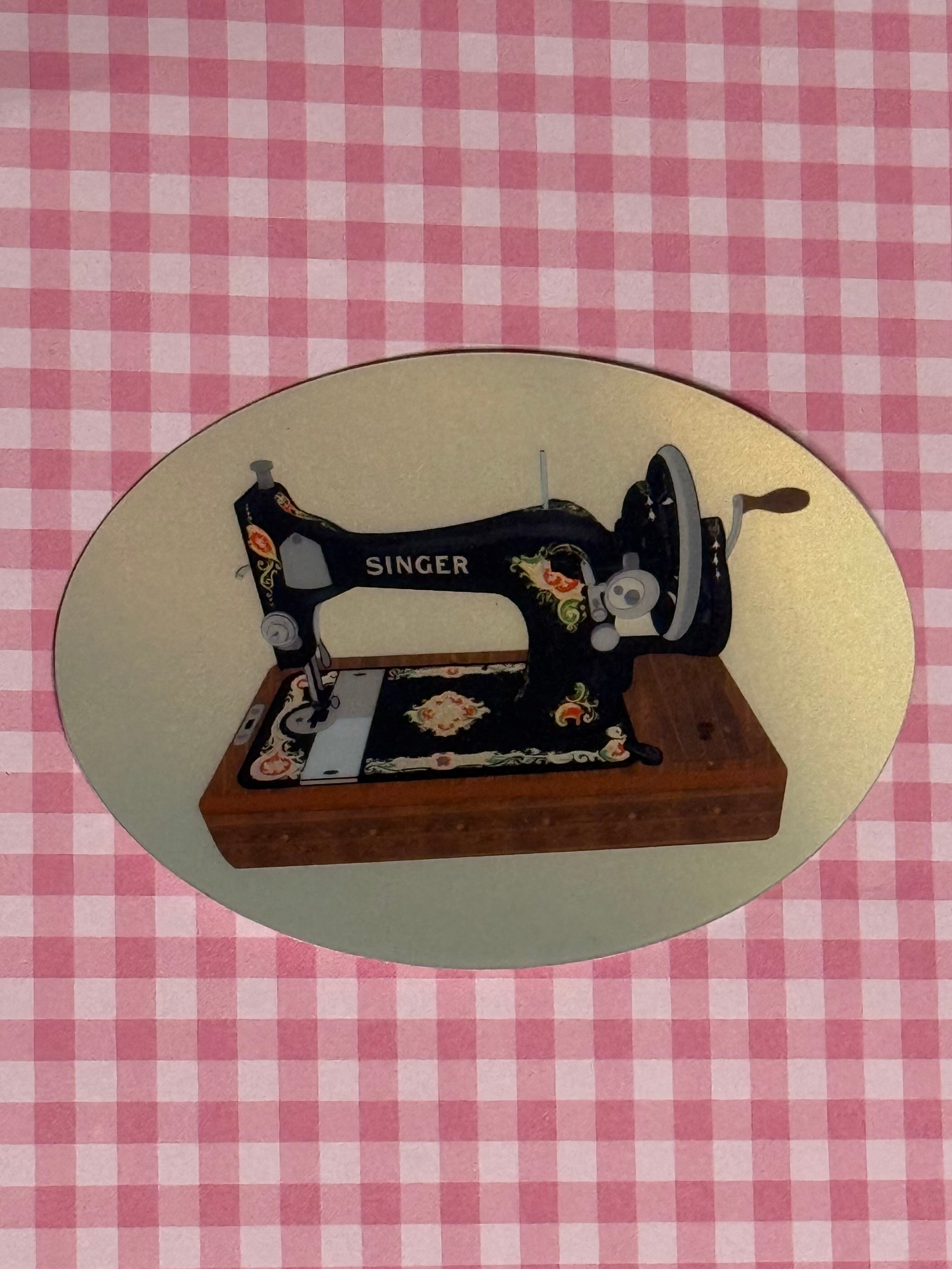 Singer sewing machine sticker