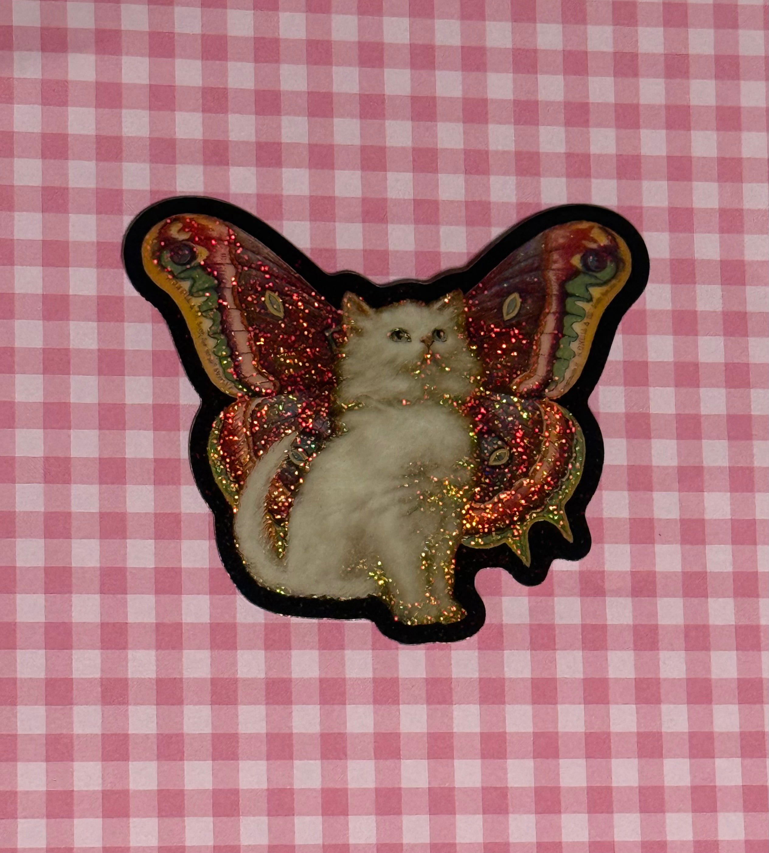 Butterfly kitty sticker